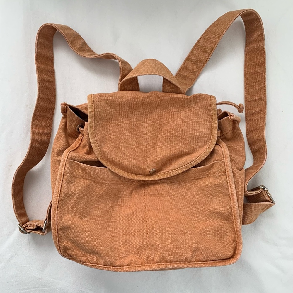BAGGU Tan Canvas Backpack